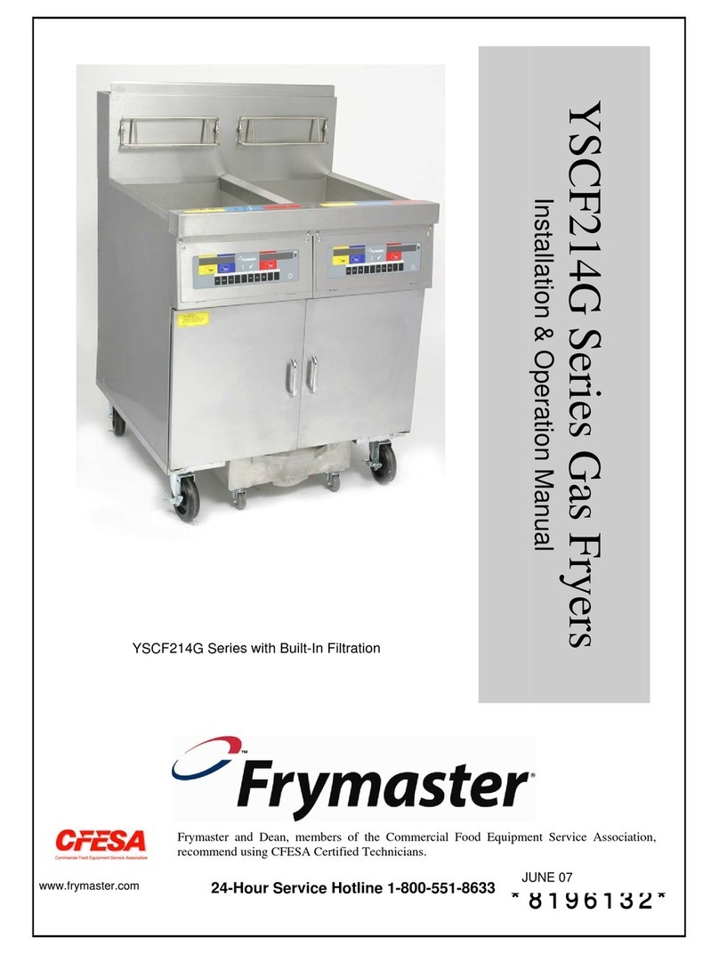 Frymaster YSCF214G Series User manual