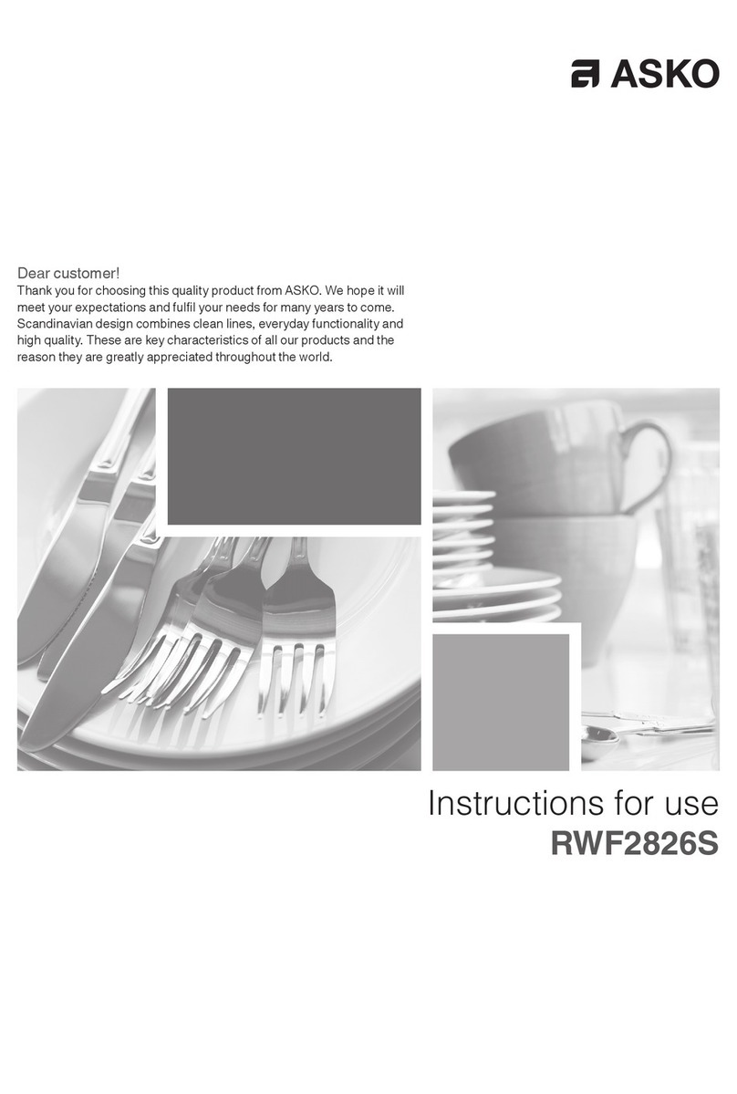 Asko RWF2826S User manual