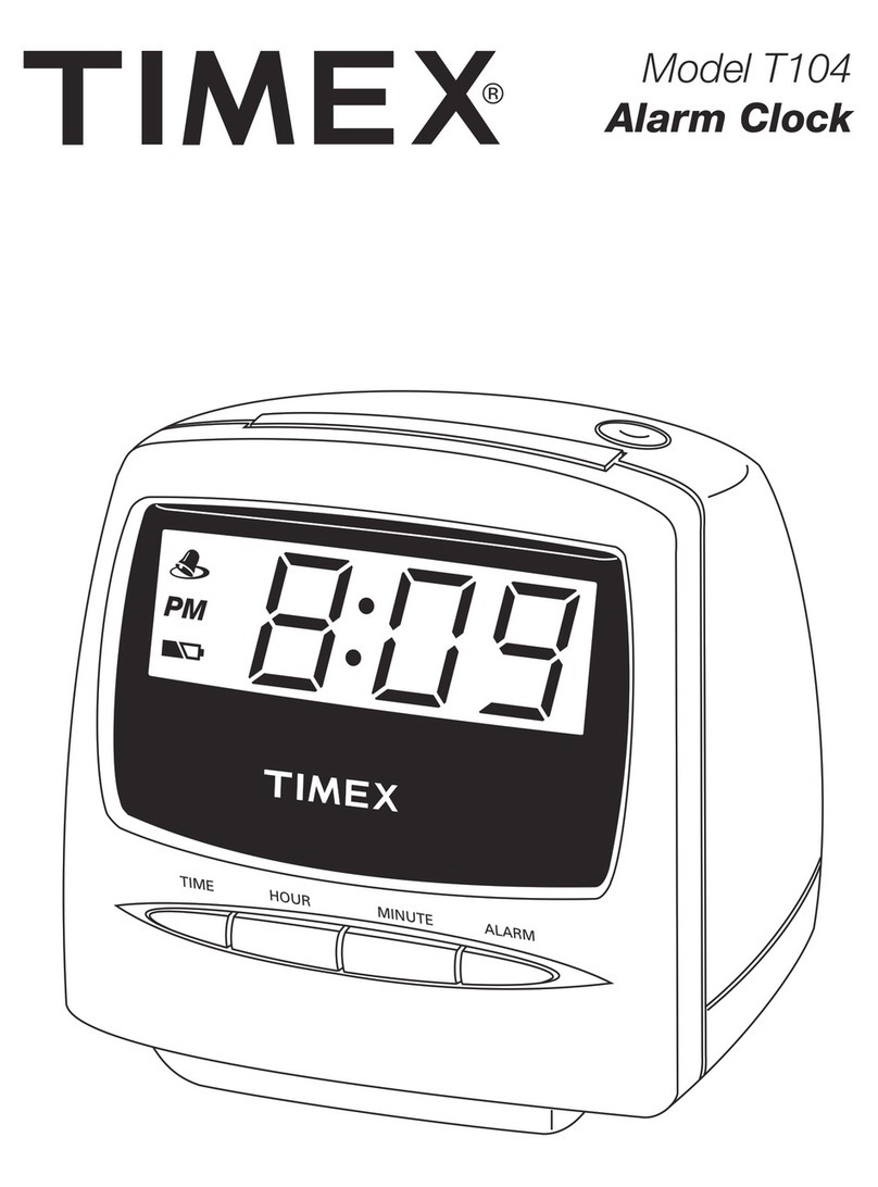 Timex T104 User manual