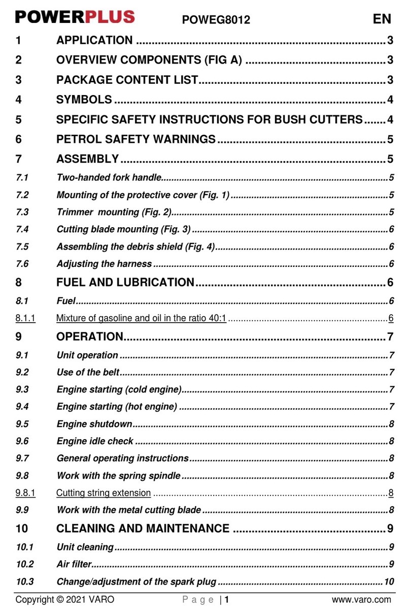 VARO POWERPLUS POWEG8012 User manual