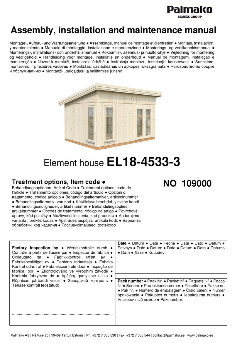 Lemeks Palmako EL18-4533-3 Assembly, installation and maintenance manual