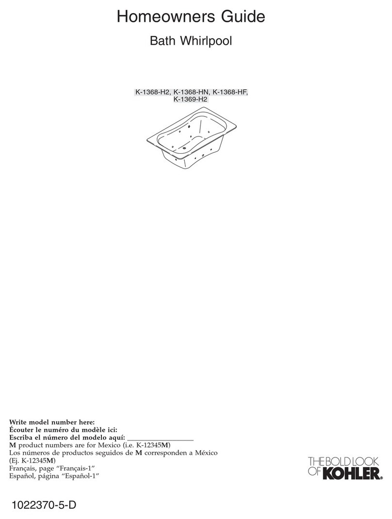 Kohler K-1368-H2 Assembly instructions