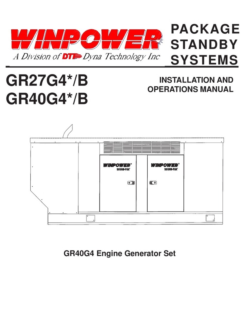 dtp Winpower GR27G4 B Series Installation and operation manual