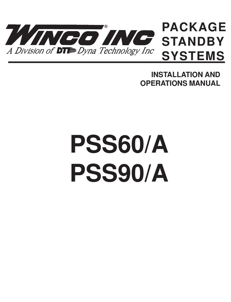 dtp Winco PSS60/A Installation and operation manual