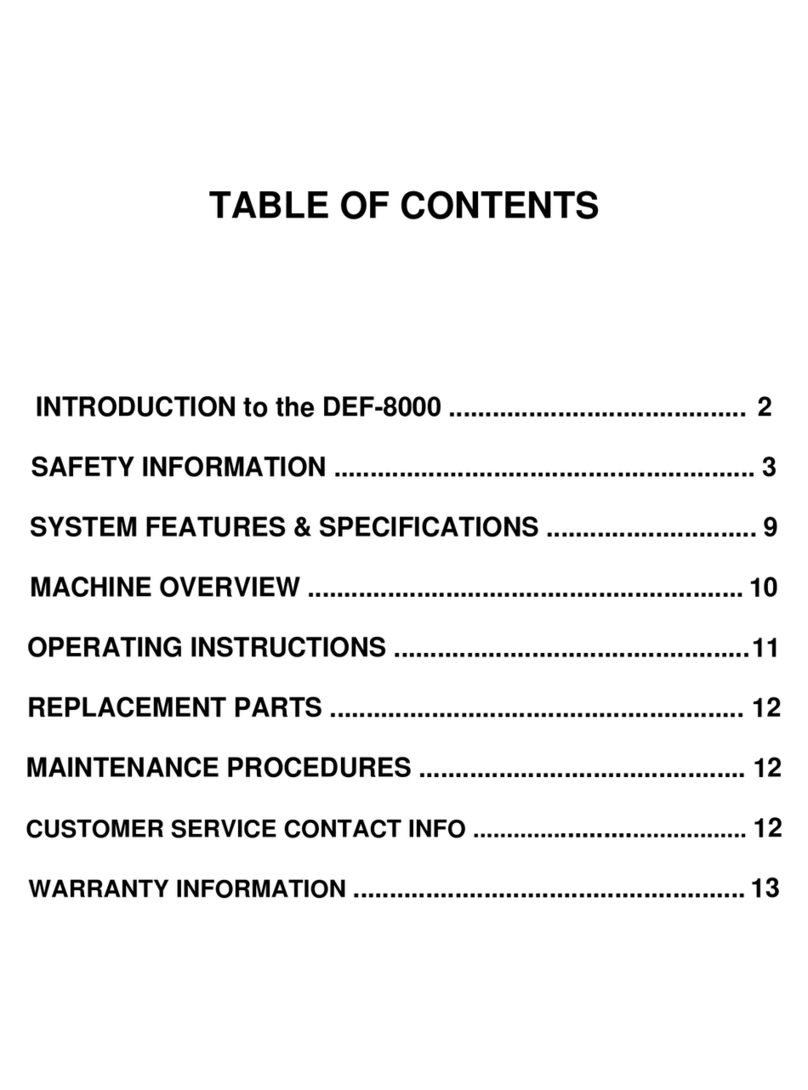 FLO-DYNAMICS DEF-8000 User manual