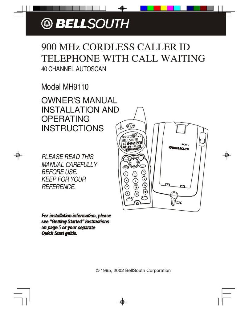 BellSouth MH9110 owner's manual