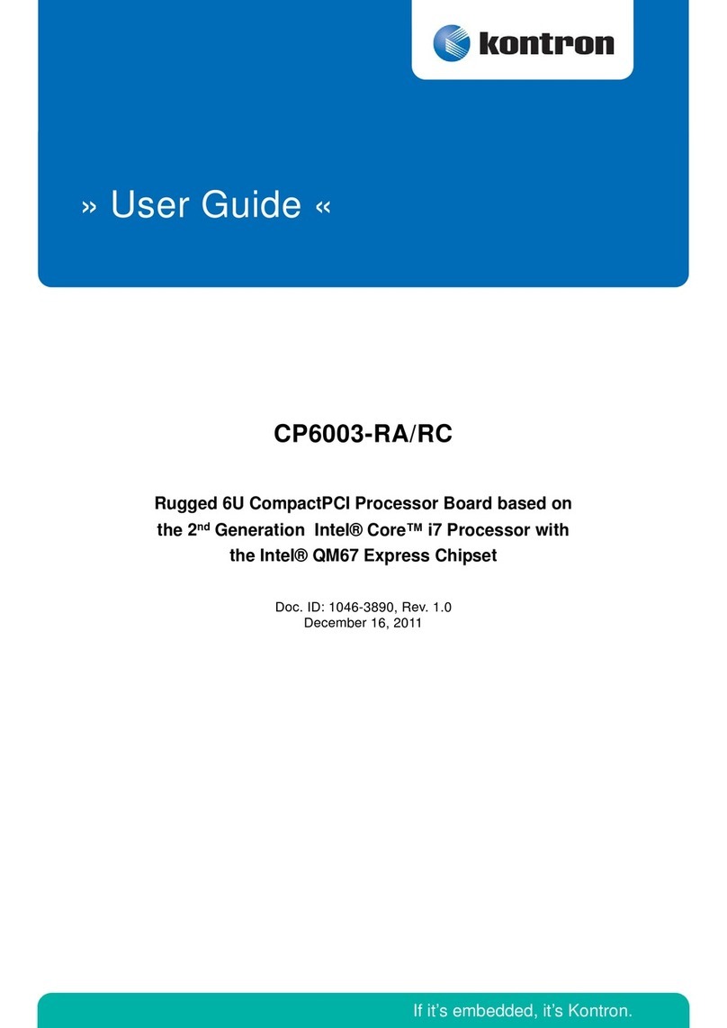 Kontron CP6003-RA/RC User manual