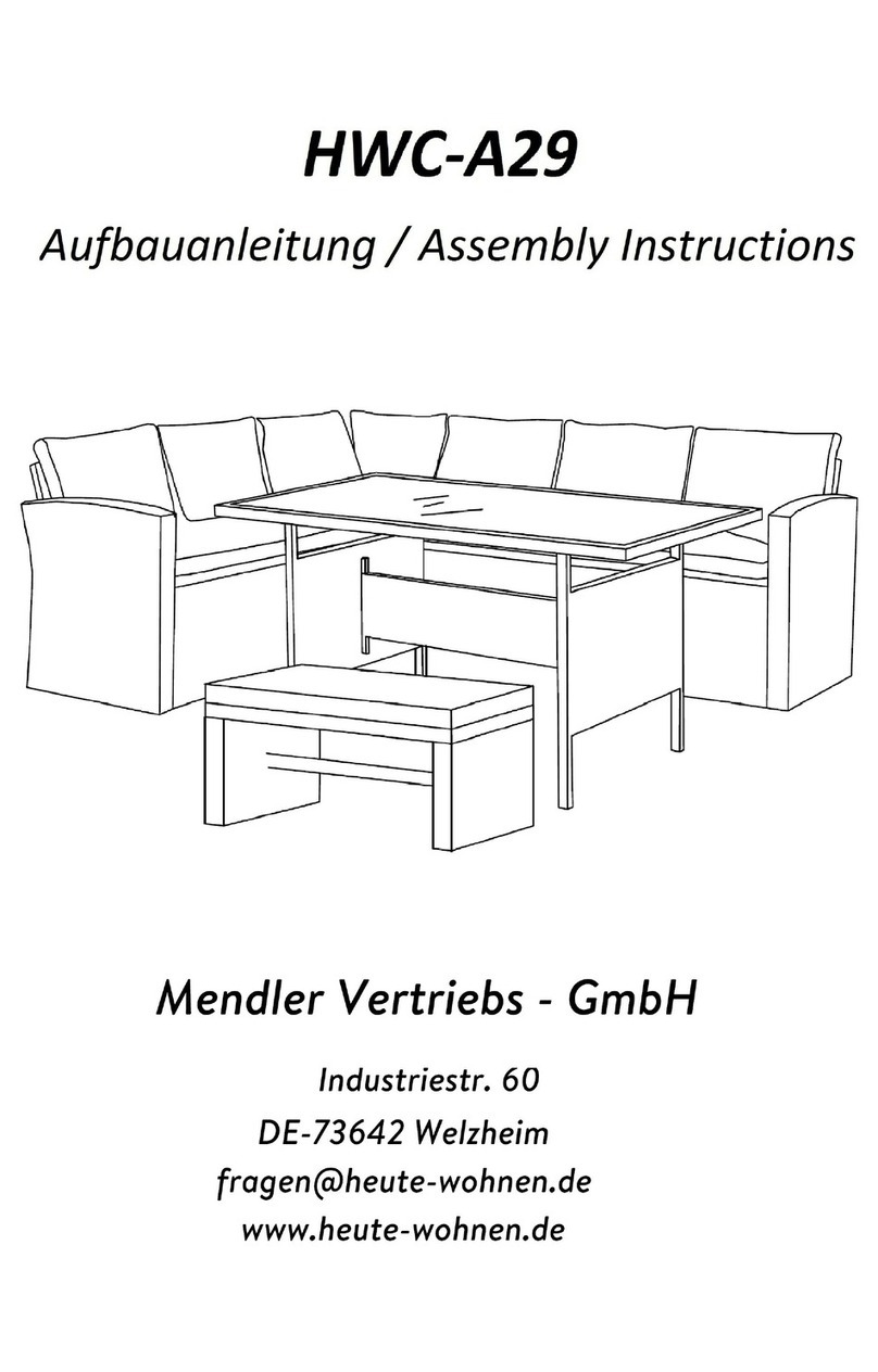Mendler HWC-A29 Assembly instructions