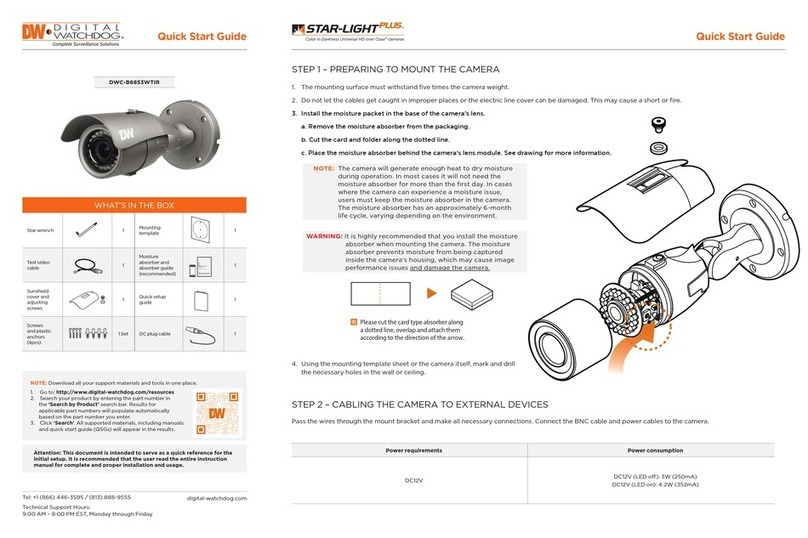 Digital Watchdog Star-Light Plus DWC-B6853WTIR quick start guide