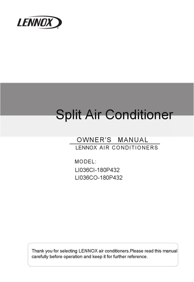 Lennox LI036CO-180P432 User manual