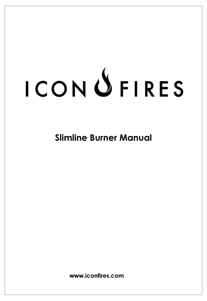 ICON FIRES Slimline B800 User manual