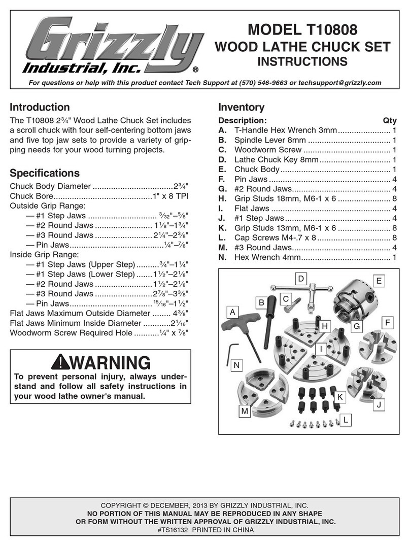 Grizzly T10808 User manual