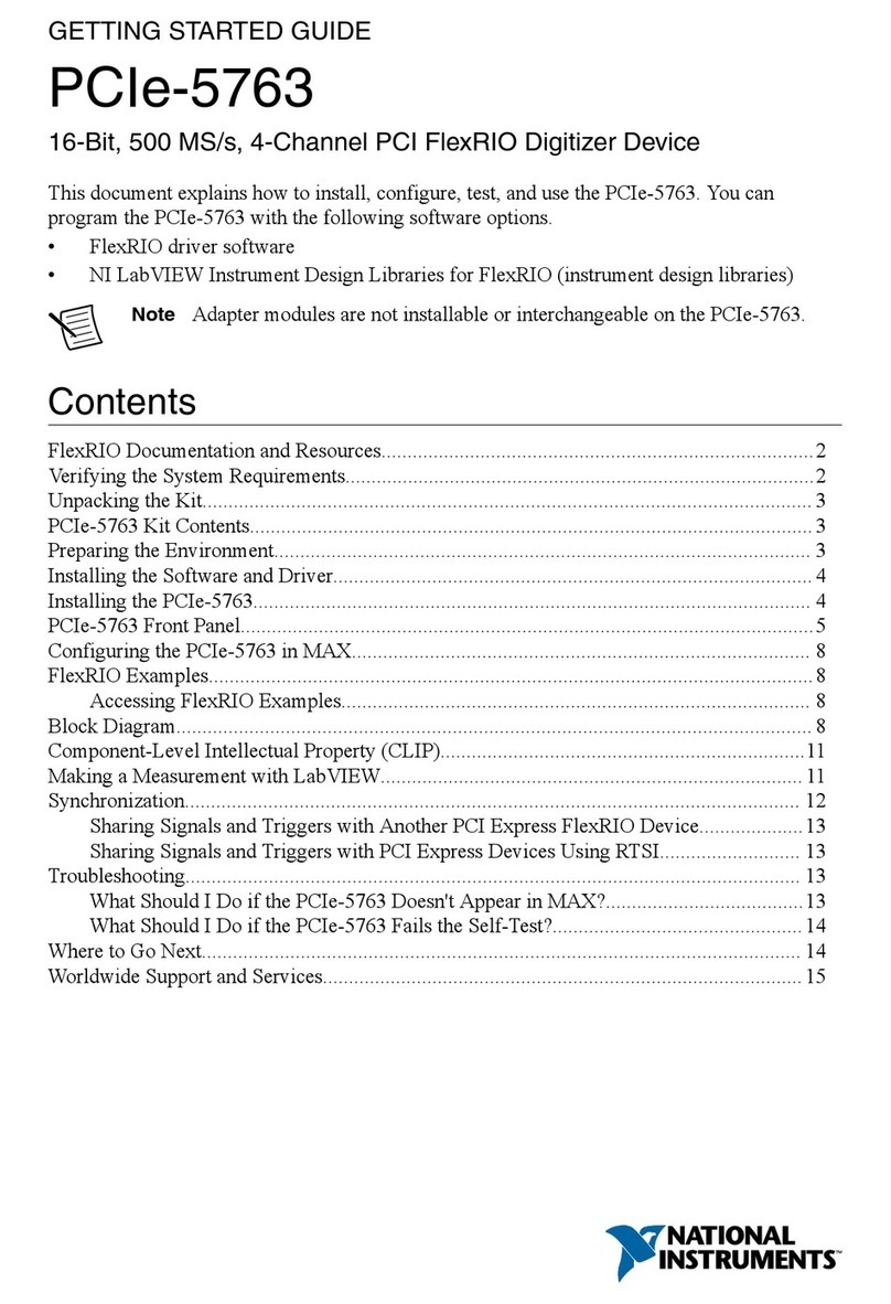 National Instruments PCIe-5763 User manual National Instruments PCIe-5763 User manual