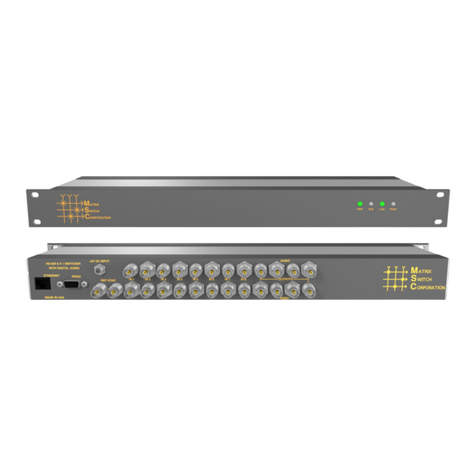 Matrix Switch Corporation MSC-HD81DES User manual