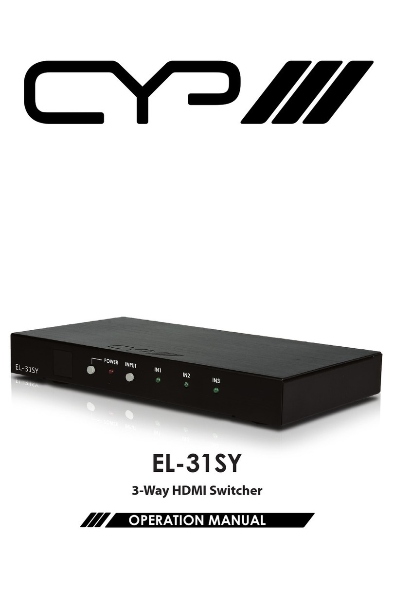 CYP EL-31SY Operation manual