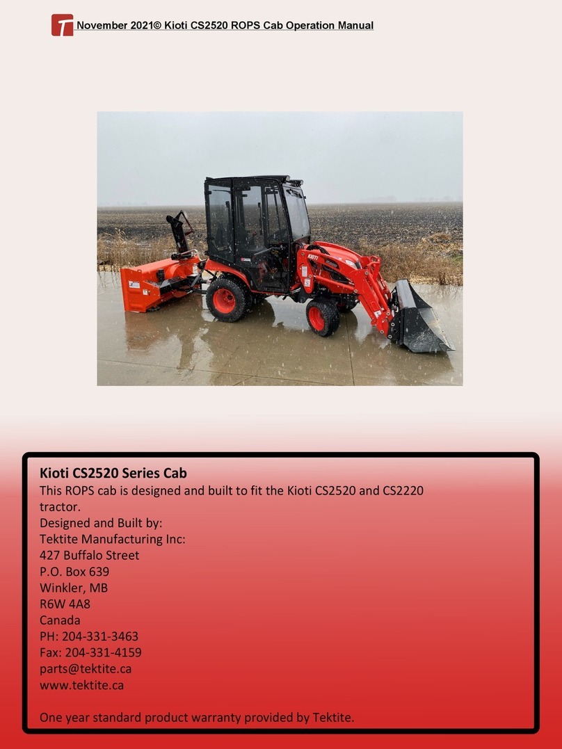 Kioti CS2520 Series Operation manual