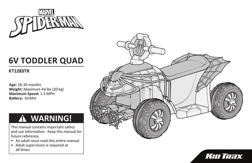 KID Trax Marvel Spider-Man KT1283TR User manual KID Trax Marvel Spider-Man KT1283TR User manual