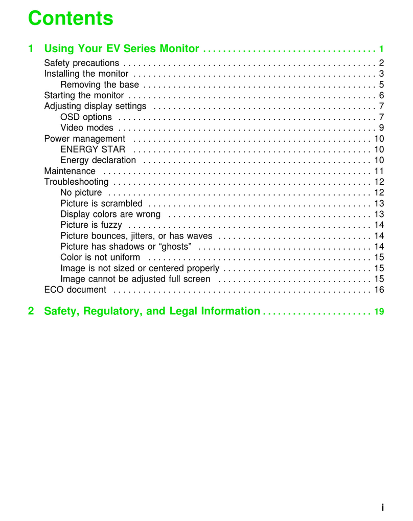 Gateway EV Series User manual