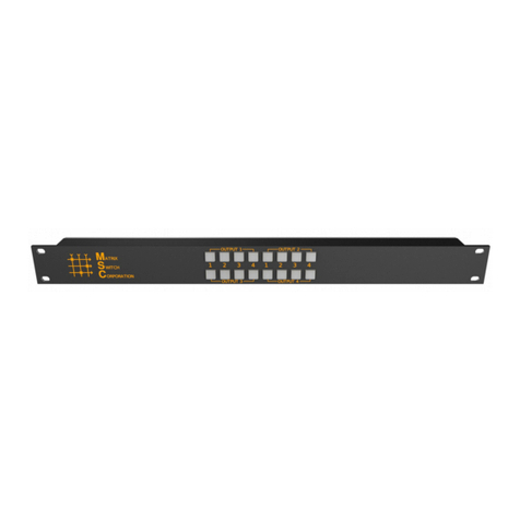 Matrix Switch Corporation MSC-CP4X4E product manual