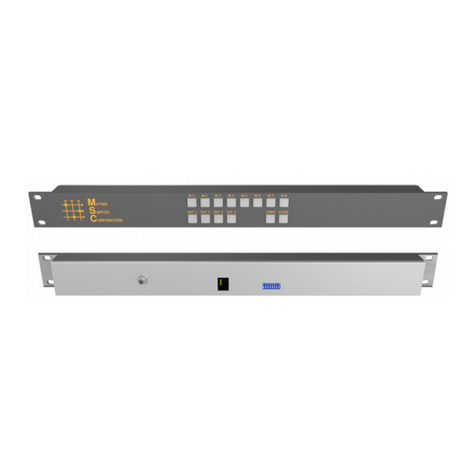Matrix Switch Corporation MSC-CP8X4E product manual Matrix Switch Corporation MSC-CP8X4E product manual