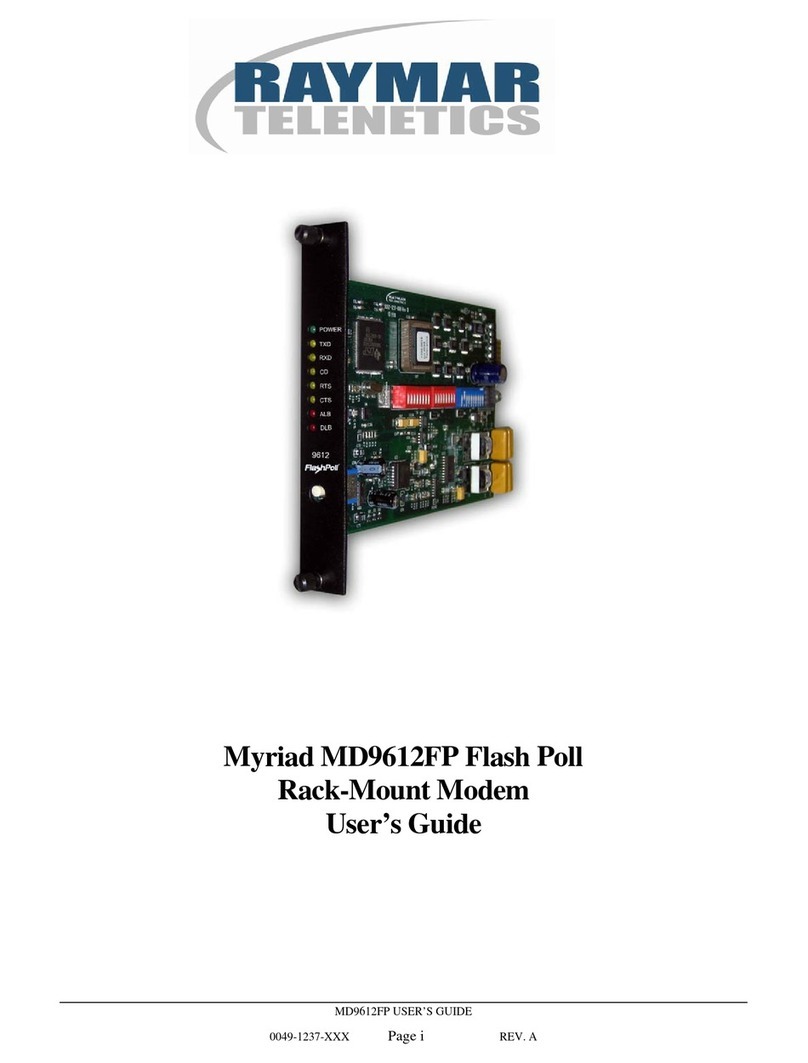 Raymar Myriad MD9612FP User manual