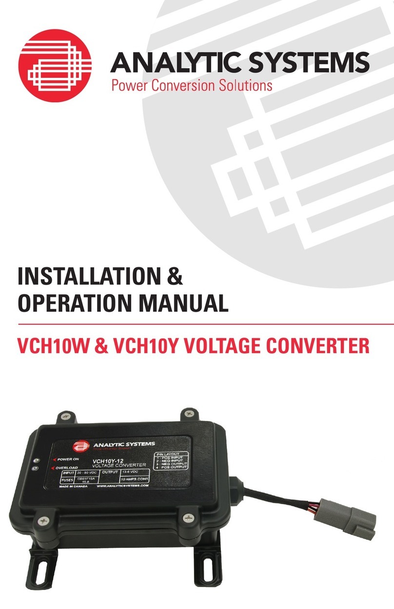 Analytic Systems VCH10W-24 User manual