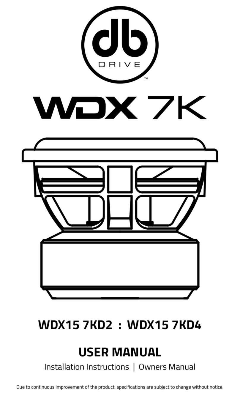 DB Drive WDX 7K user manual