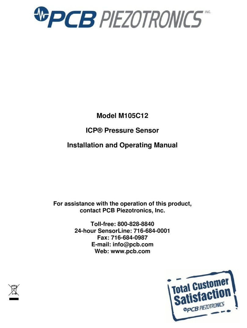 PCB Piezotronics M105C12 User manual