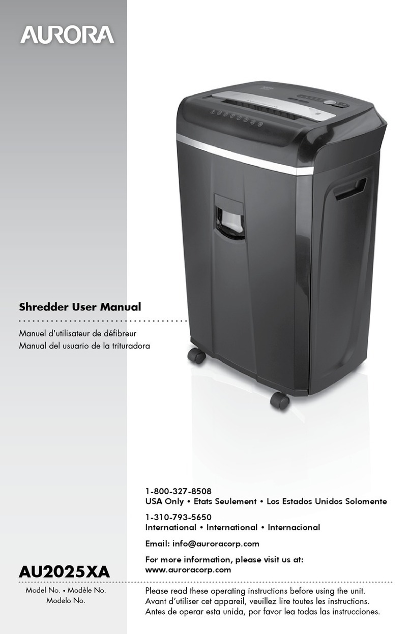Aurora AU2025XA User manual