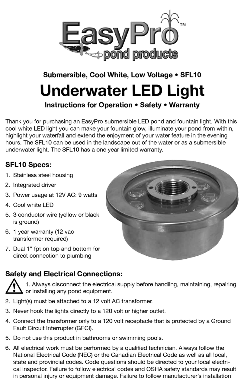 EasyPro SFL10 Instructions for operation