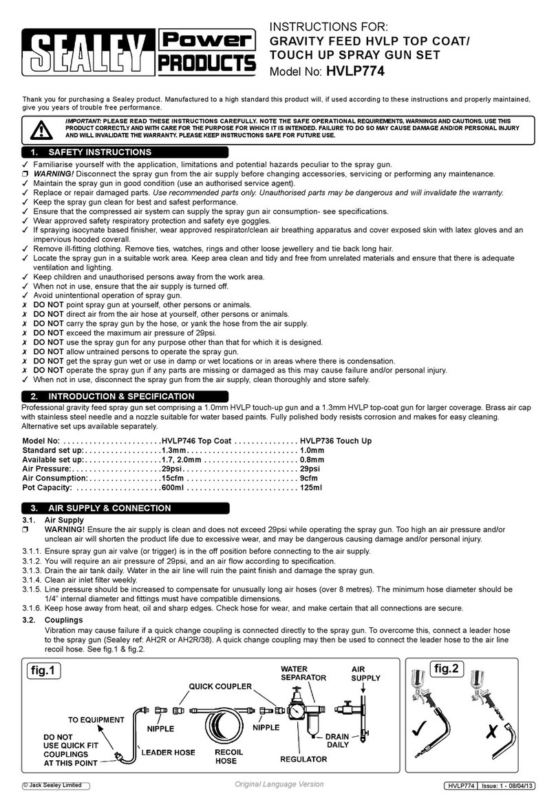 Sealey HVLP774 instructions