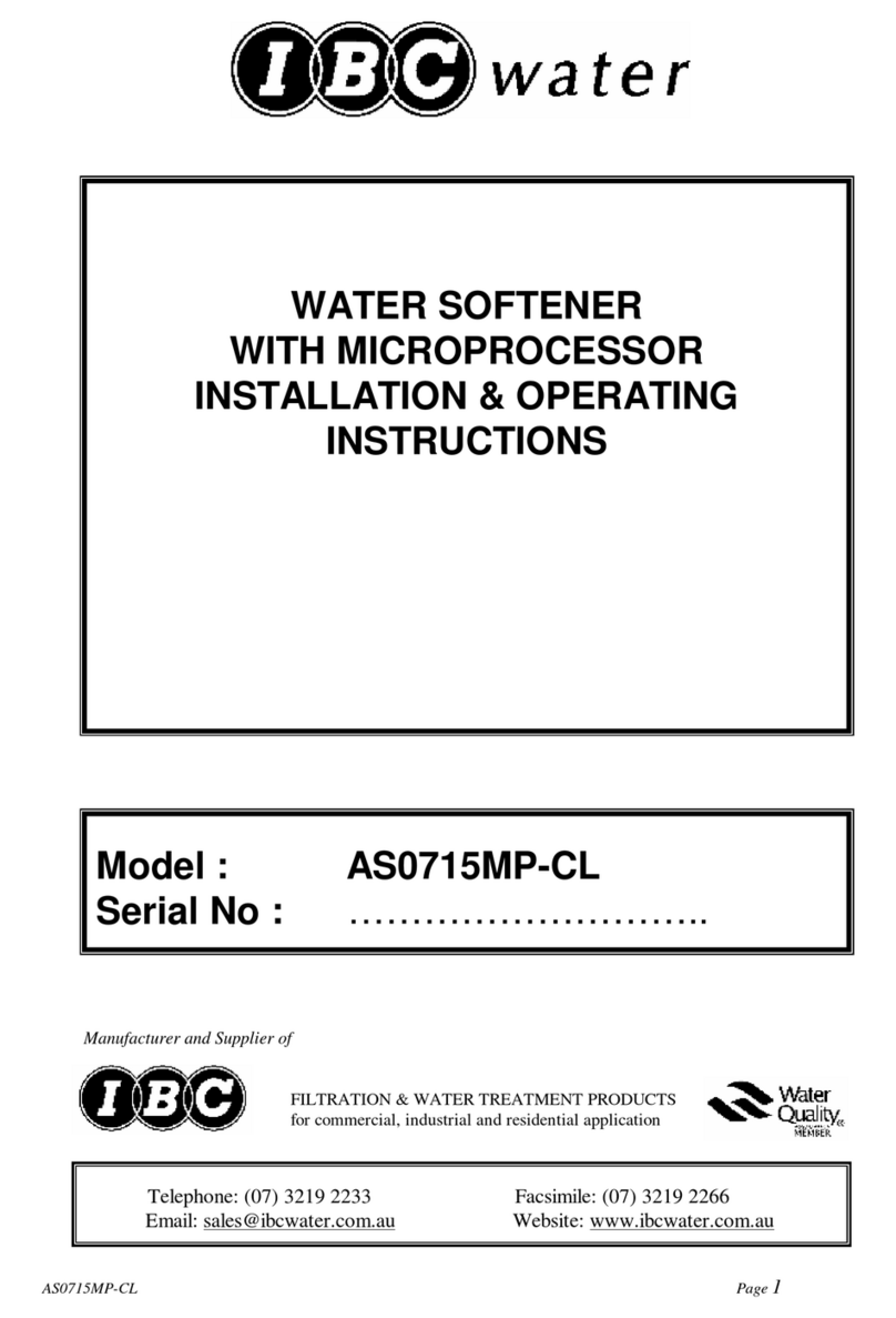 IBC Water AS0715MP-CL Manual