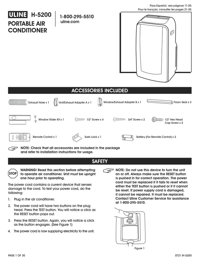 U-Line H-5200 User manual