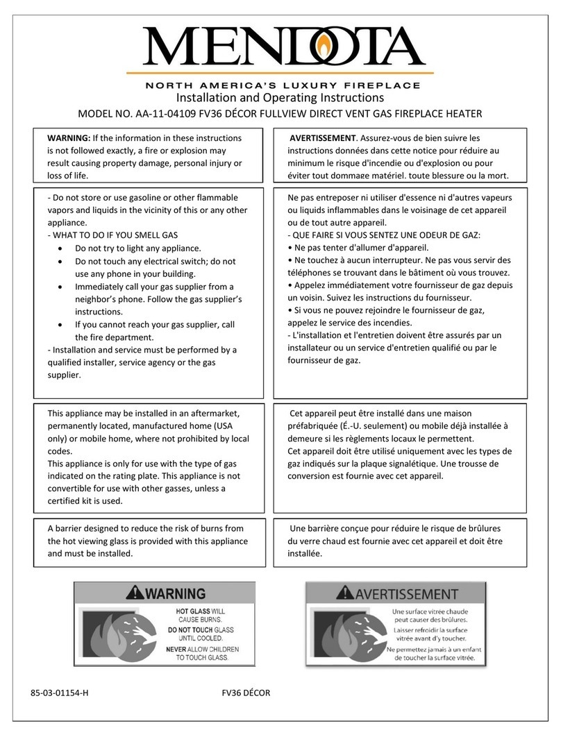 Mendota AA-11-04109 Installation and operating instructions