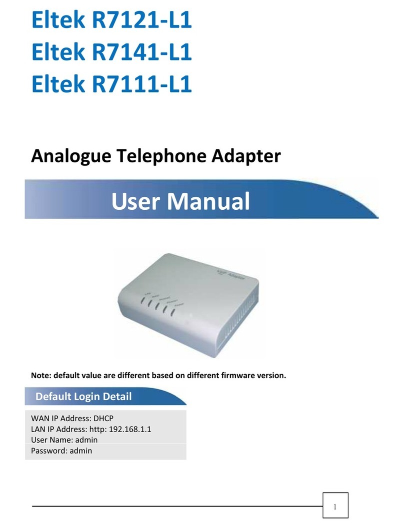 Eltek R7121-L1 user manual Eltek R7121-L1 user manual