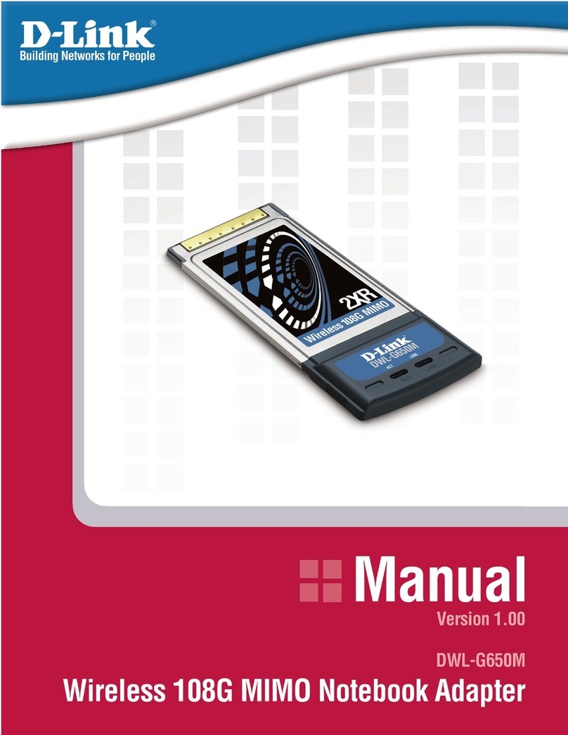 D-Link DWL-G650M - Super G With MIMO User manual