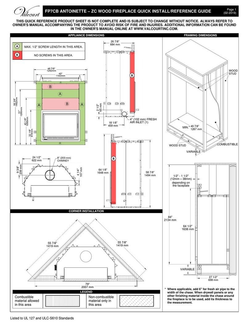 Valcourt ANTOINETTE FP7CB Quick install guide