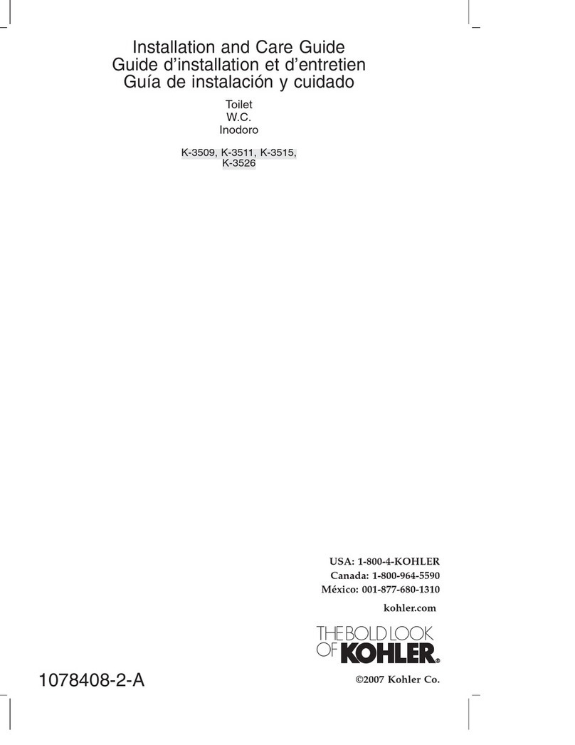 Kohler K-3509 Assembly instructions