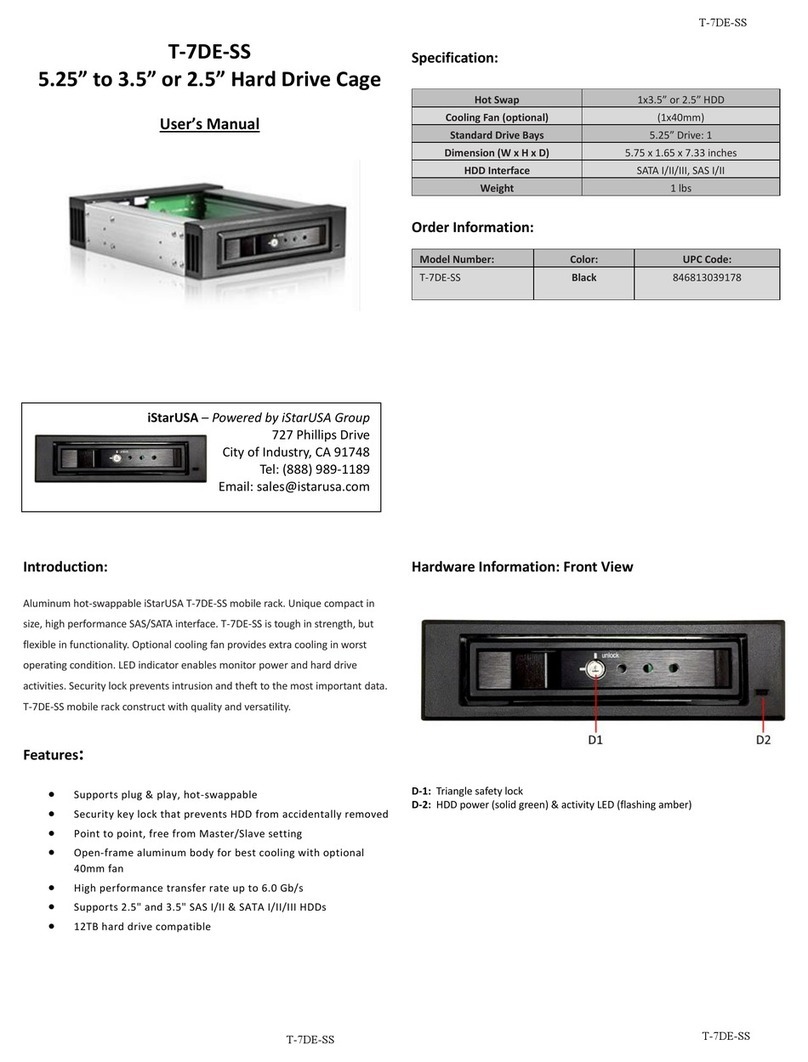 iStarUSA T-7DE-SS User manual