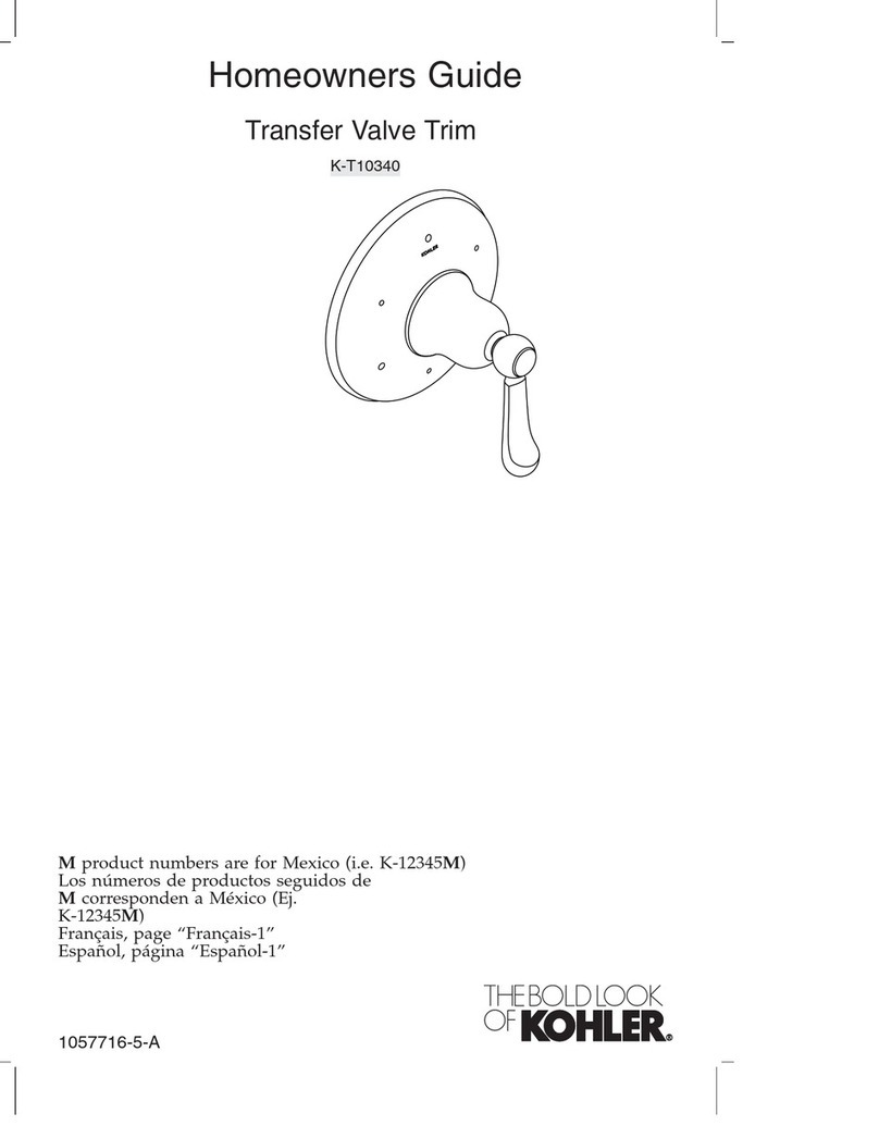 Kohler K-T10340 Assembly instructions