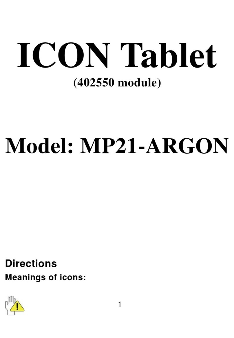 ICON MP21-ARGON User manual ICON MP21-ARGON User manual
