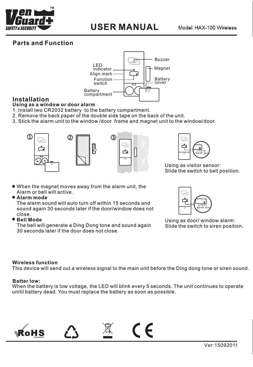 Venture Global HAX-100 Wireless user manual