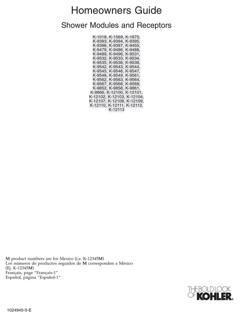 Kohler K-1018 Assembly instructions