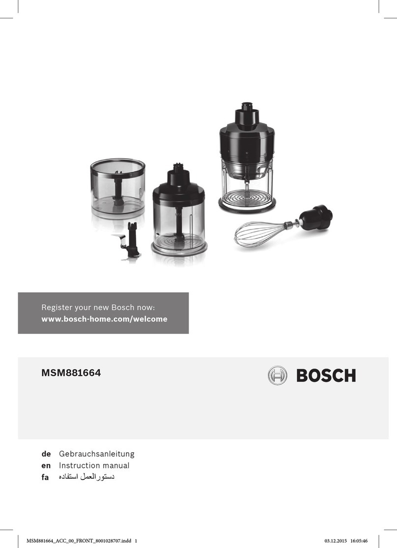 Bosch MSM881664/01 User manual