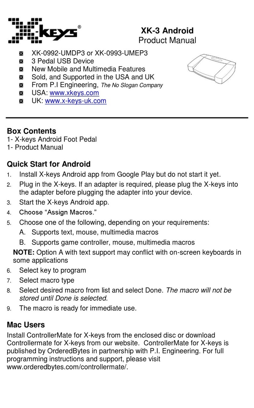X-keys XK-3 Android User manual