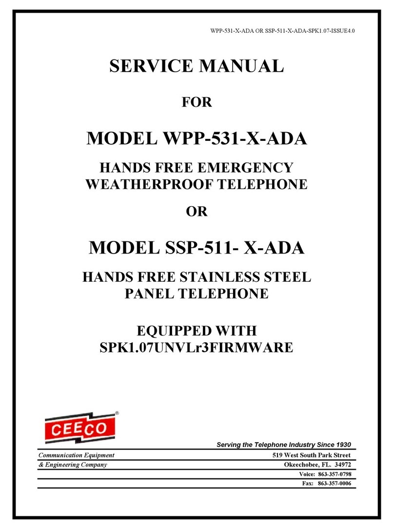 CEECO WPP-531-X-ADA Service manual