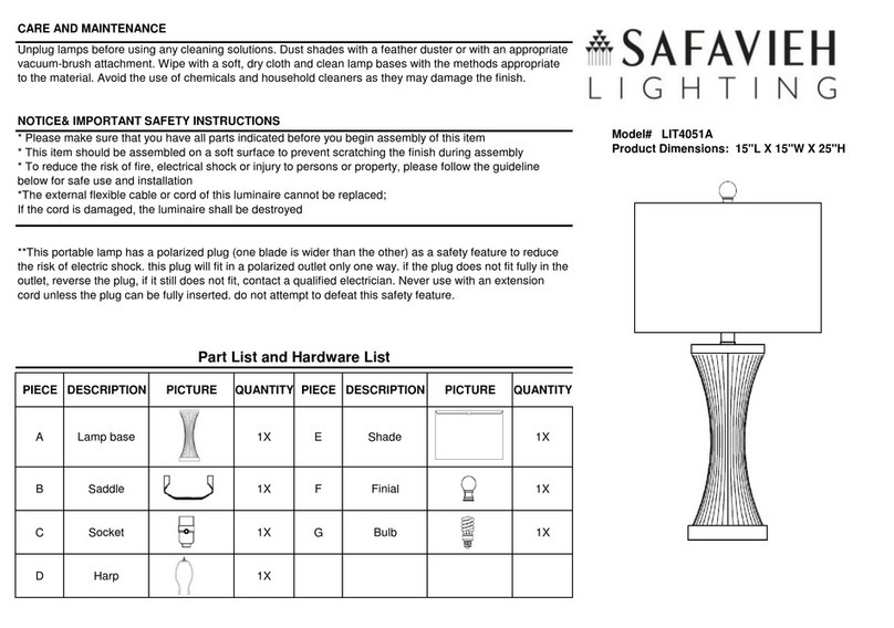Safavieh LIT4051A User manual