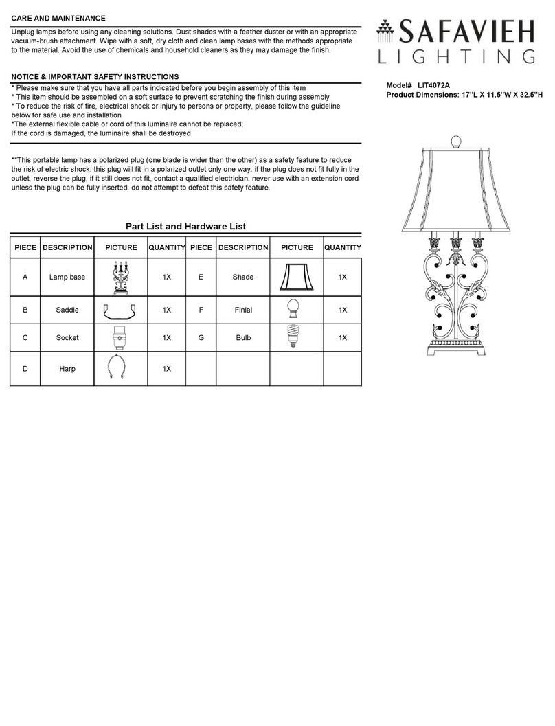 Safavieh LIT4072A manual