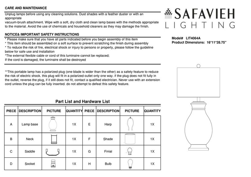 Safavieh LIT4064A User manual