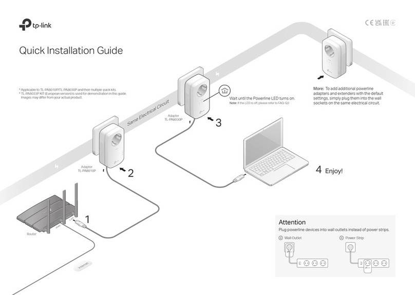 TP-Link TL-PA8033P User manual